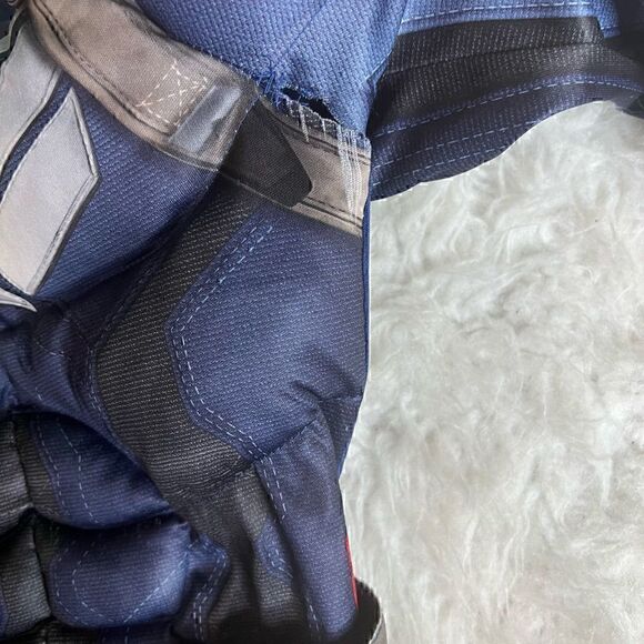 Captain America kids halloween Costume Muscle Chest Padded Jumpsuit size Small - Picture 7 of 15